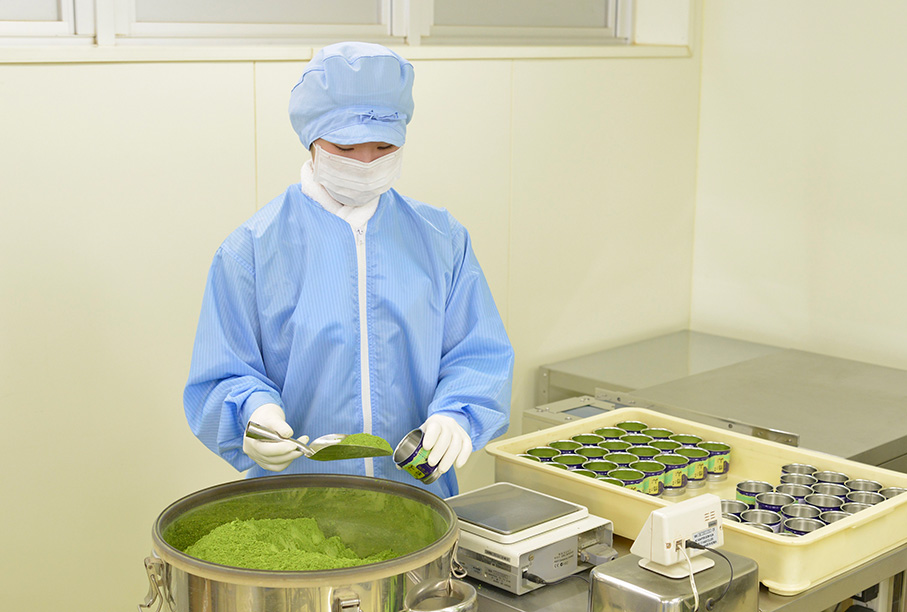 抹茶の製造補助職(製造課)